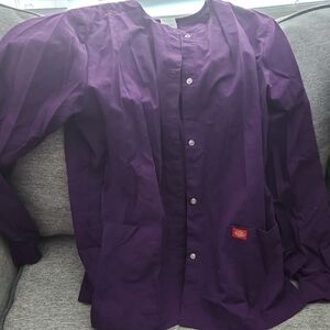 Dickies Purple Button-Front Women's Work Jacket